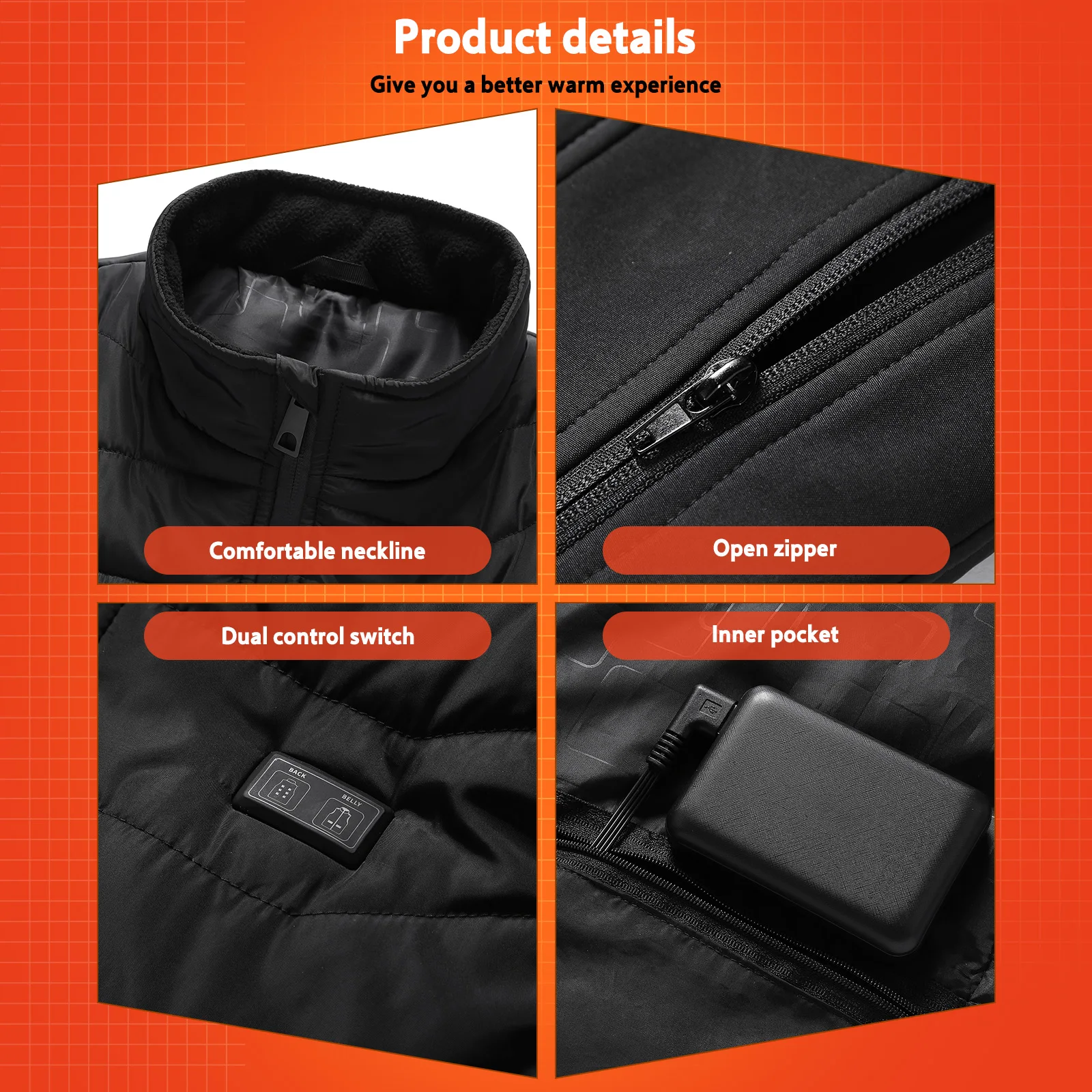 Жилет с подогревом для мужчин жилет 11 зонами USB электрическим безрукавка занятий