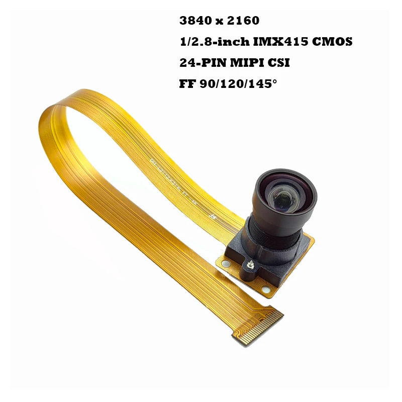 Индивидуальный модуль камеры 4K 8MP 1/2 8 дюйма IMX415 MIPI 90/120/145 градусов с фиксированным