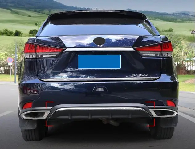 ABS Автомобильный задний бампер багажник губа диффузор Защитная скользящая