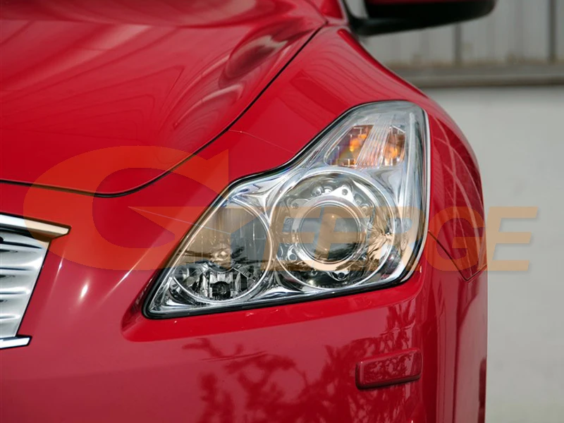 Для Infiniti G37 Q60 Nissan Skyline 370GT V36 COUPE Convertible Bluetooth APP Многоцветный RGB Led Angel Eyes Kit Halo Rings