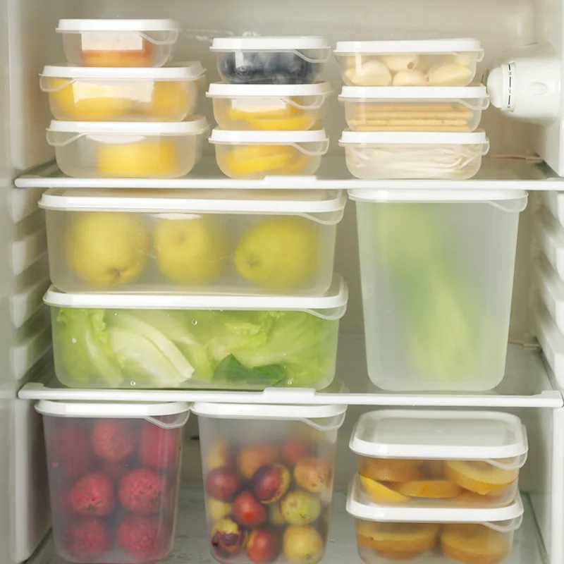 

17Pcs Set Food Fruit Storage Box Refrigerator Freezer Organizers Multi-purpose Fresh Keeping Box Multiple Sizes Food Container