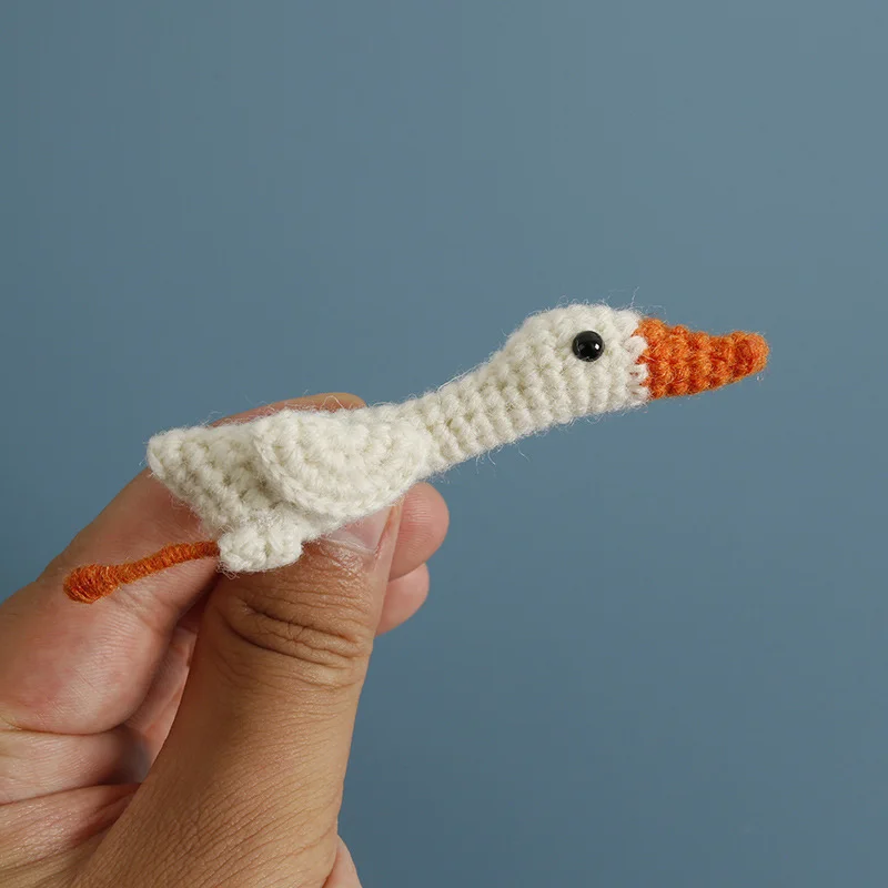 Креативные кашемировые броши ручной работы с изображением гуся значки на