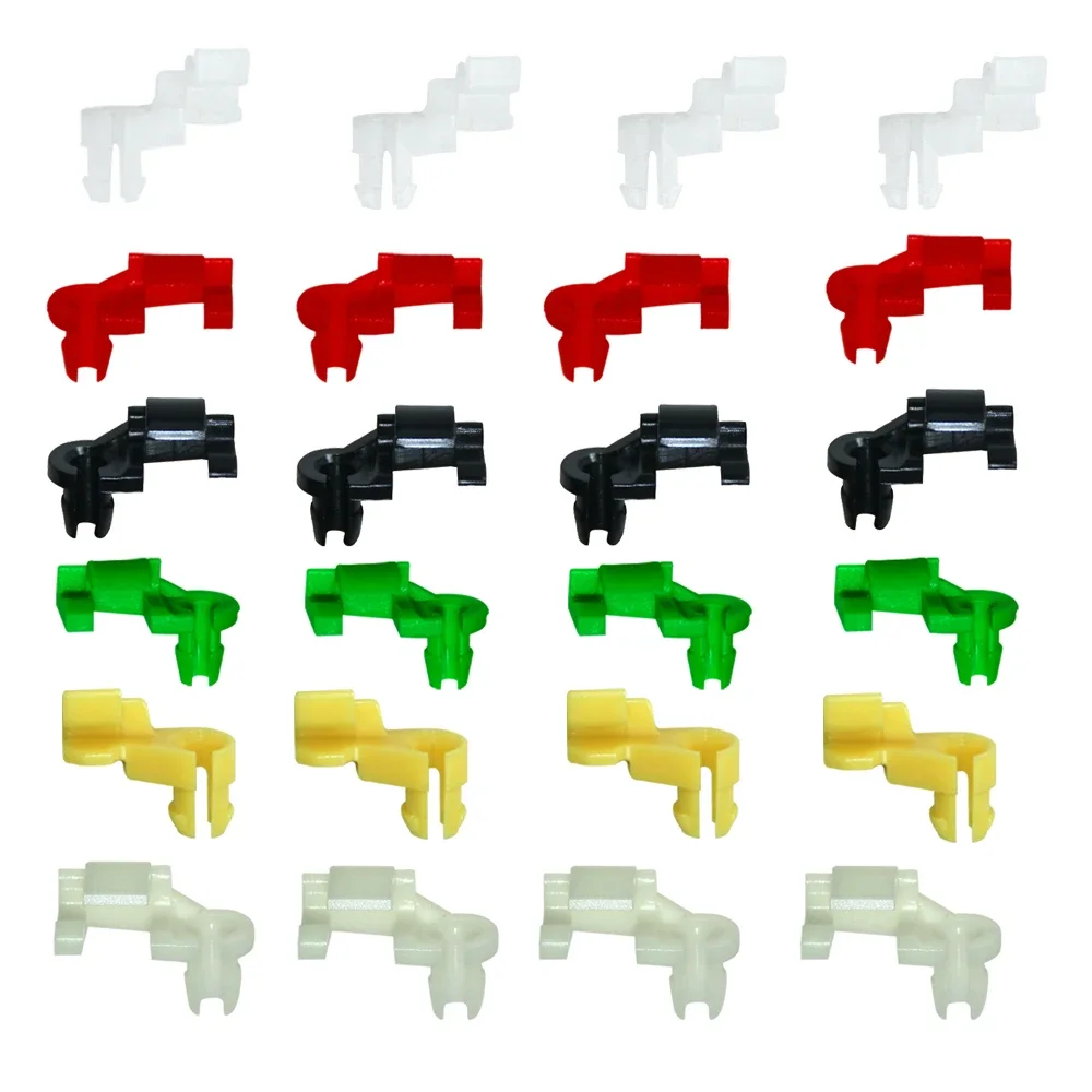 

24 шт. автомобильные нейлоновые пластиковые зажимы для дверного замка автомобиля, зажимы для стержня, зажимы для автоматической ручки задней двери, комплект зажимов для стержня, автозапчасти