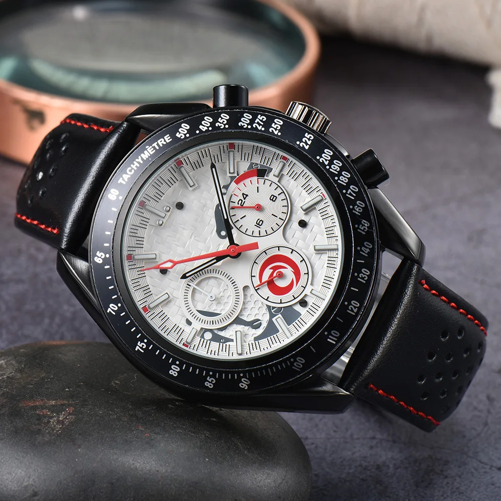 

New Fashion Brand Men's Quartz Sports Business Watch Exquisite Leather Strap