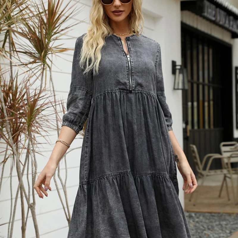 

WFAMH весеннее женское платье Y2k блузки Корейская длинная белая рубашка для женщин шикарные топы одежда летняя винтажная льняная хлопковая ср...