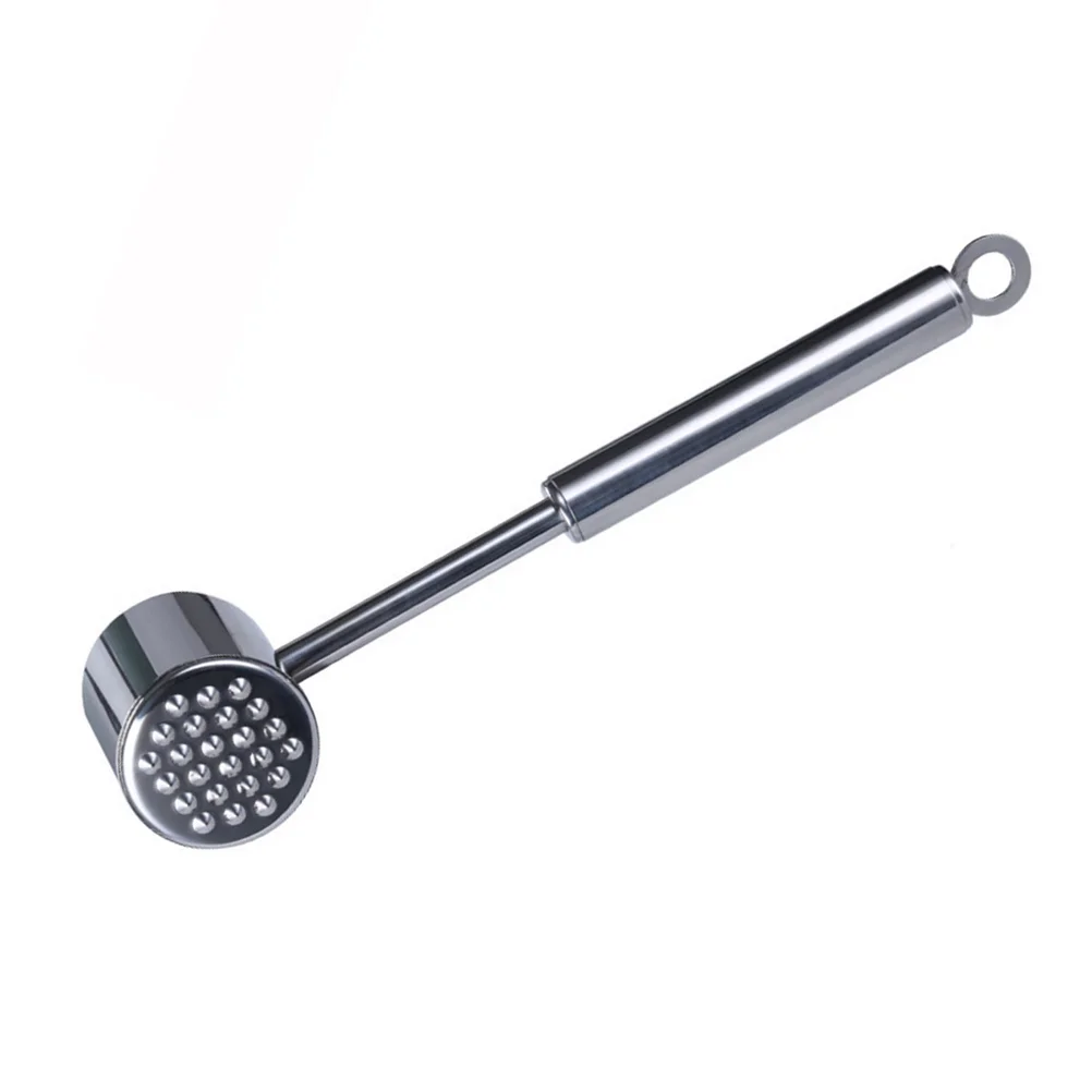 

Stainless Steel Meat Tenderiser Hammer Steak Hammer Kitchen Supplies for Home Restaurant (Silver)