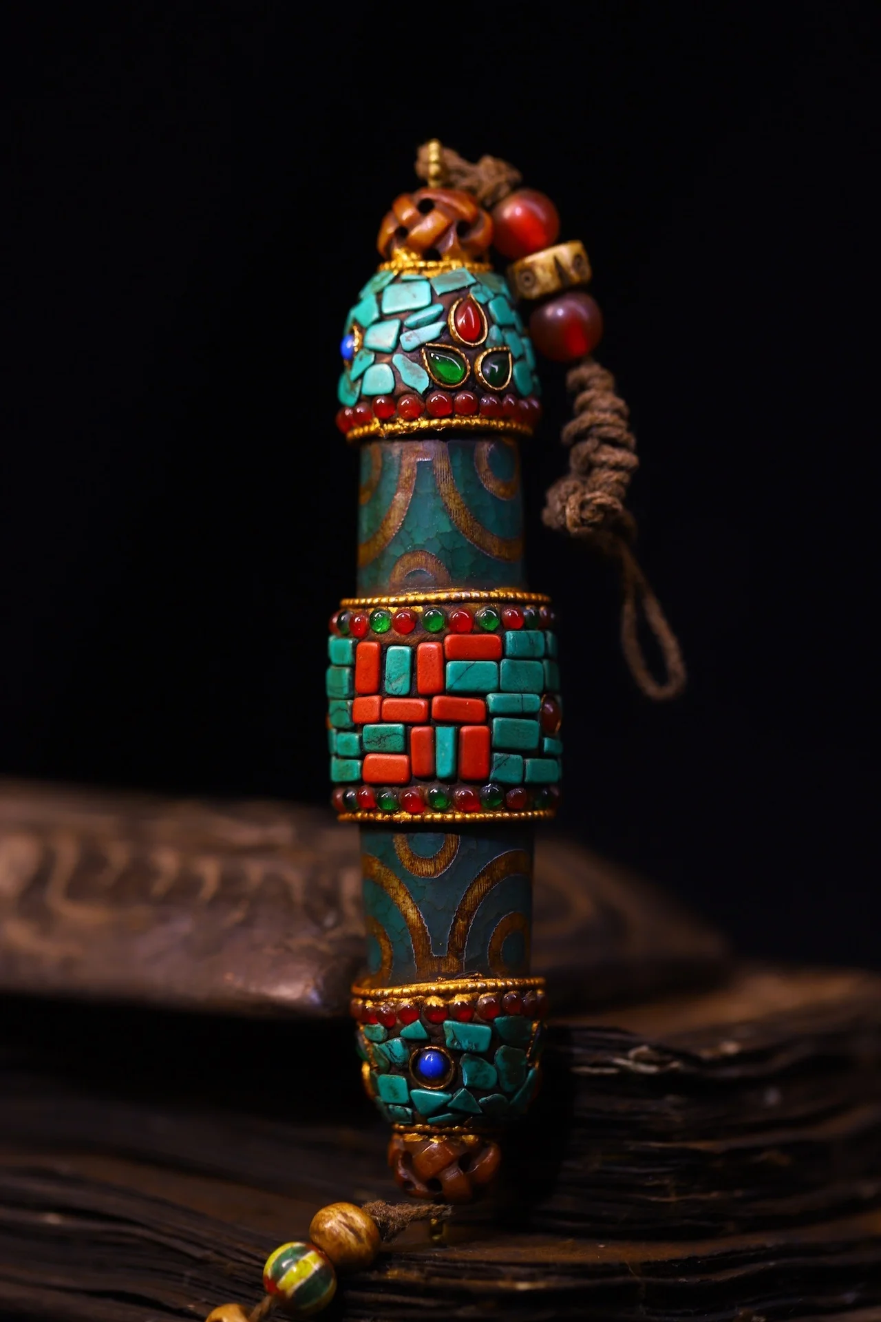 Кулон из старого натурального агата SIYAO