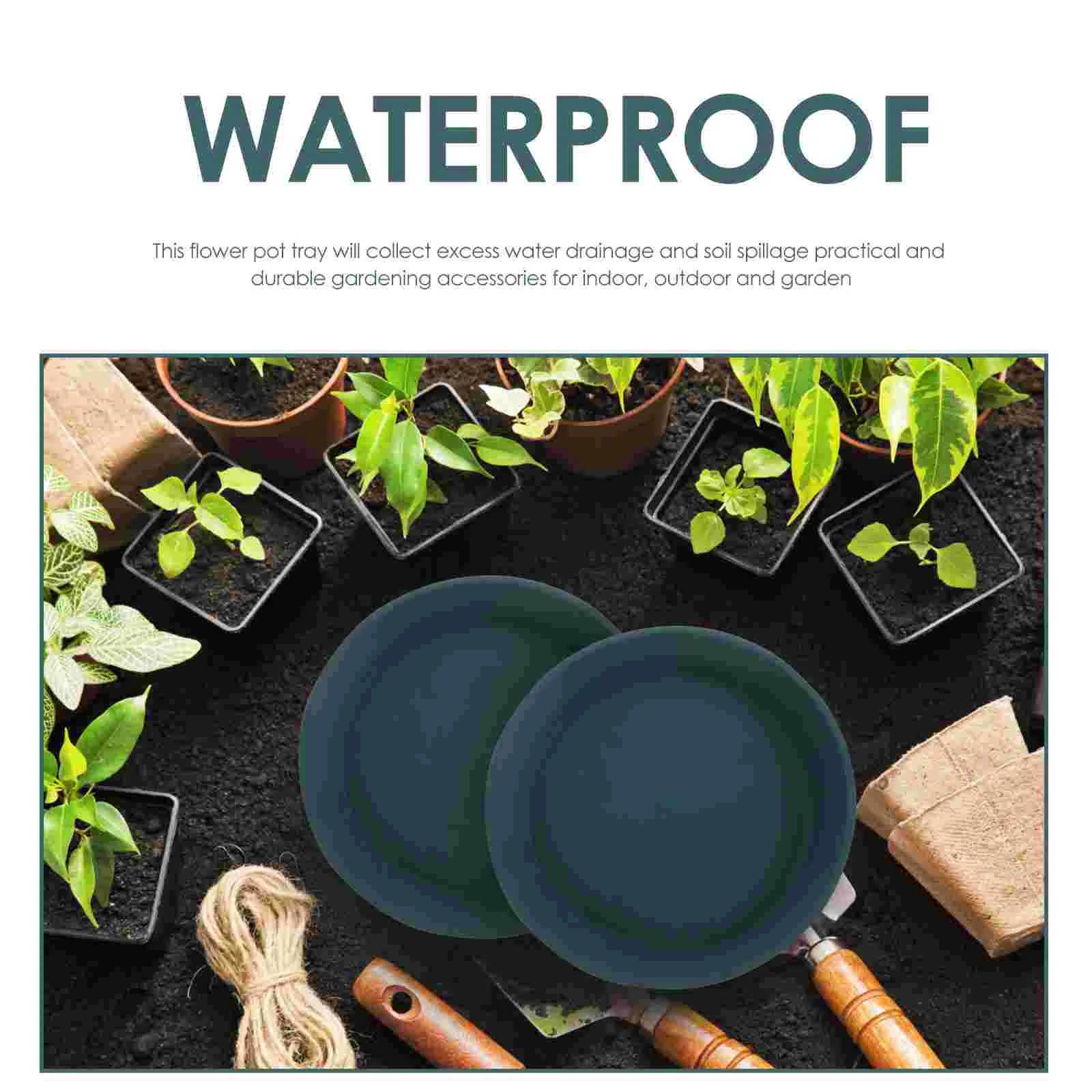 

5 Pcs Planter Saucers Water Trays Indoor Plants Self Draining Saucer Pot Plants Indoor Gallon Planter Tray Flowerpot Large