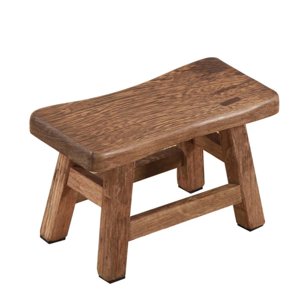 

1pc Children Stool Kindergarten Stool Household Stool Wooden Furniture Chair Bathroom