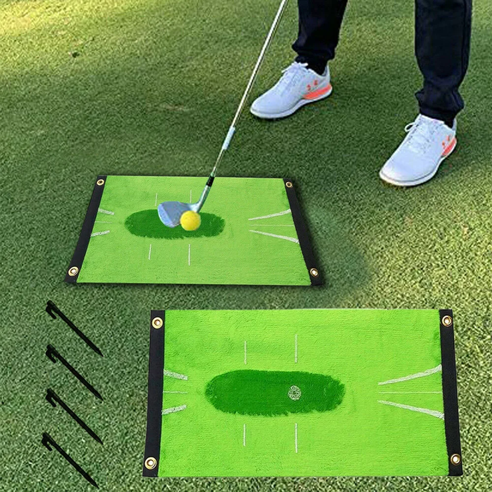 1Set Outdoor Durable Portable Golf Swing Mat Batting Golfer Garden Grassland Practice Training Equipment Mesh Aid 60X30cm |