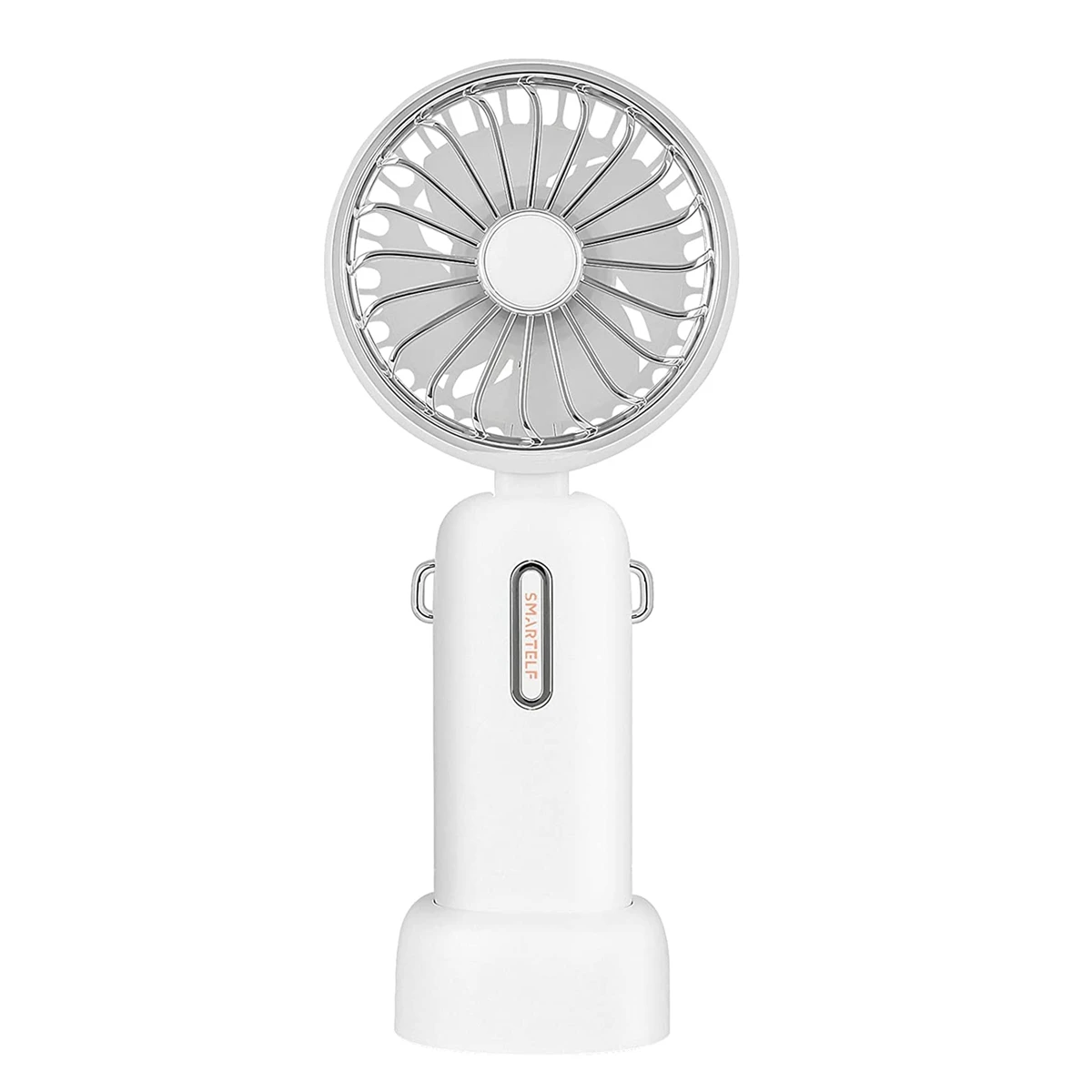 

Handheld Fan Mini Portable Personal Cooling Fan 4800MAh Battery USB Rechargeable Wearable Hanging Neck Fans White