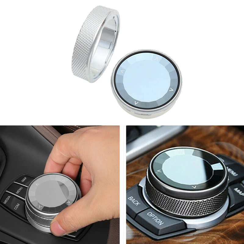 

New-Car Multimedia Button Crystal Knob Cover For-BMW 1 3 5 Series F10 F20 F21 E90 E91 F30 E70 E71 E72 F25 F26 F15 F16