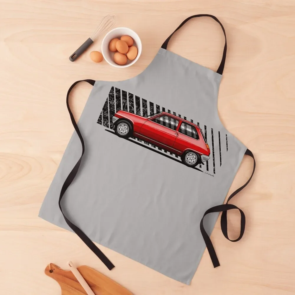 Мой красный фартук с 5 рисунками кухонная одежда карманами парикмахерский