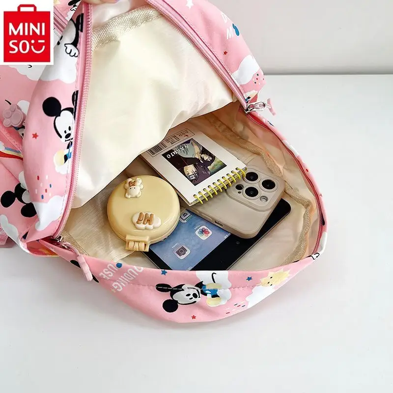 Высококачественный рюкзак MINISO с изображением Диснея Микки вместительная сумка