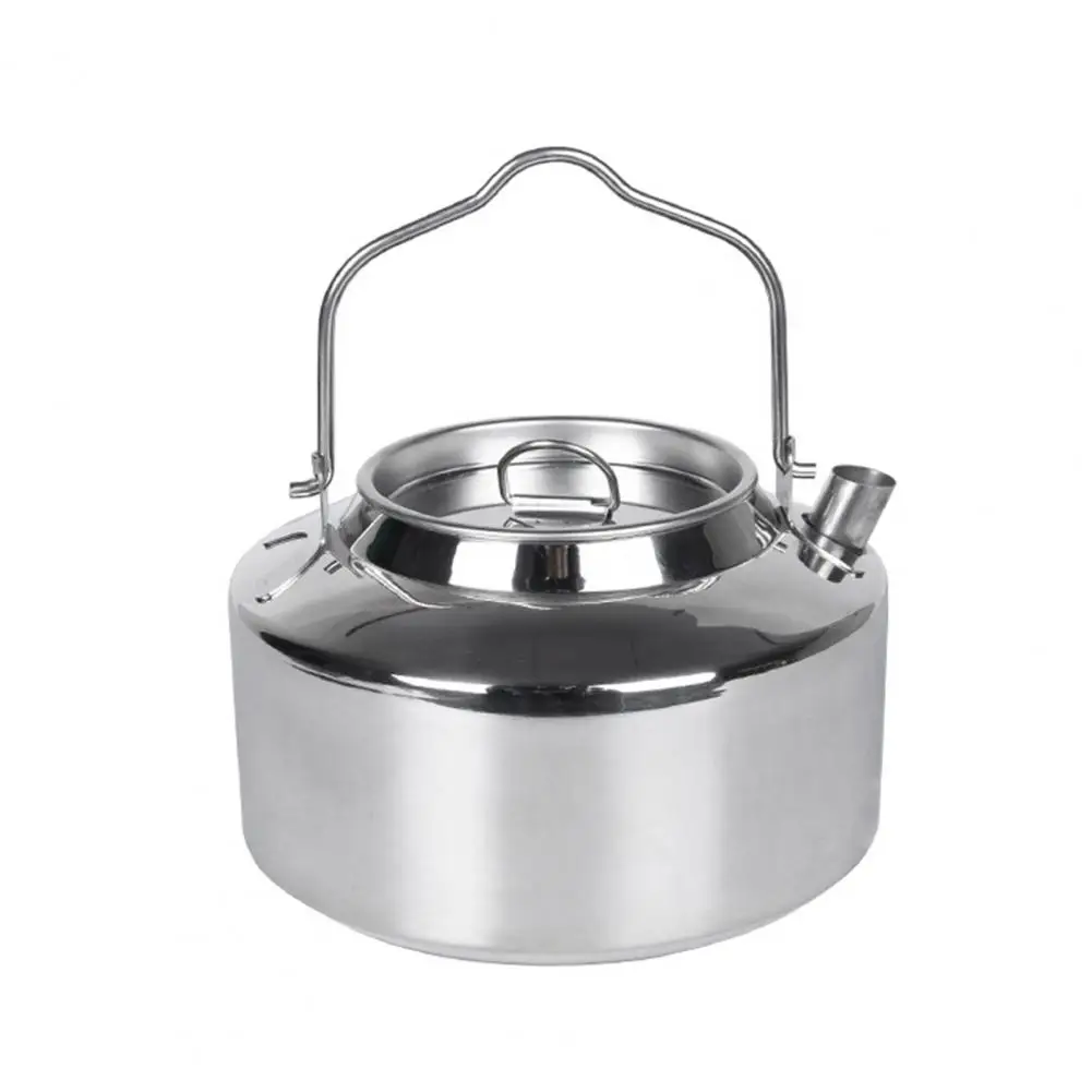 

1200ml Camping Kettle Stainless Steel Camping Tea pot Camping Water Kettle Outdoor Coffee Kettle Camping Equipment