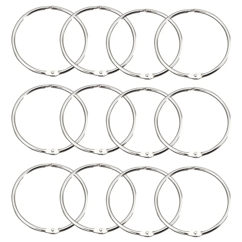 

12 Pack Shower Curtain Rings Curtain Hooks Round Drapery Curtain Rings Effortless Gliding On Shower Rods For Bathroom