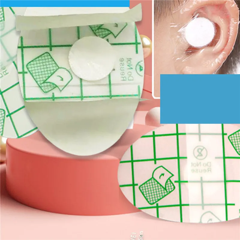 

20pcs Plastic Waterproof children's Ear Protector Swimming Cover Caps Salon Hairdressing Dye Shield Protection Shower Cap Tool