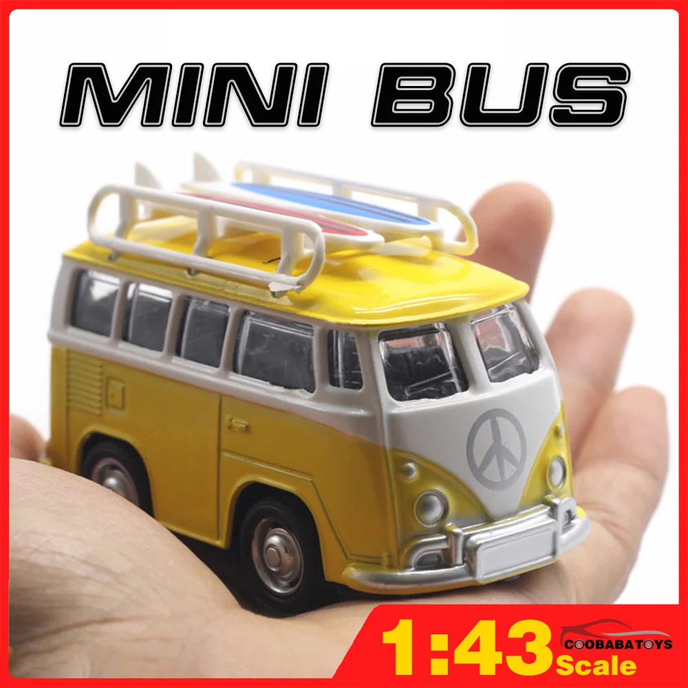 

Масштаб 1:43 Классический автобус T1 металлические литые игрушки модели автомобилей Коллекция для мальчиков Дети хобби транспортное средство легко носить с собой
