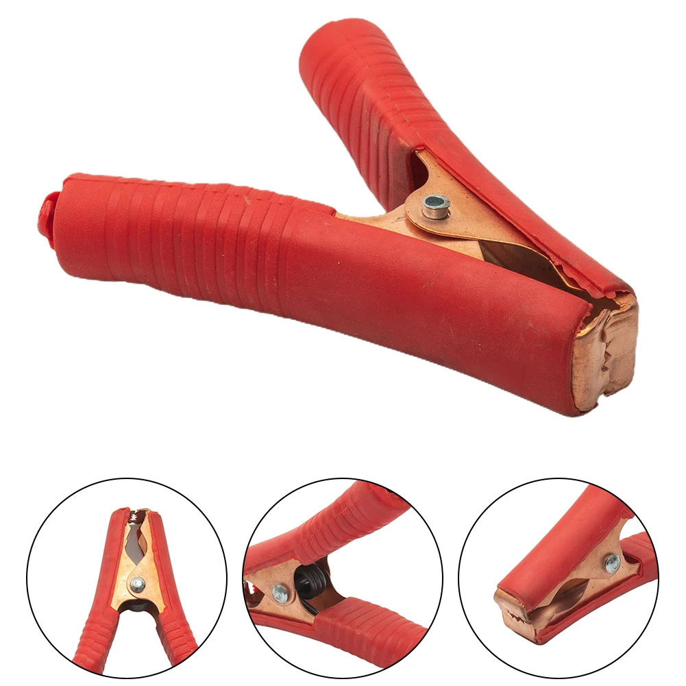 

100A Copper Alligator Clip Design Car Battery Charger Heavy Duty Clamp Iron-plated Copper Fixation Professional Tool Accessories