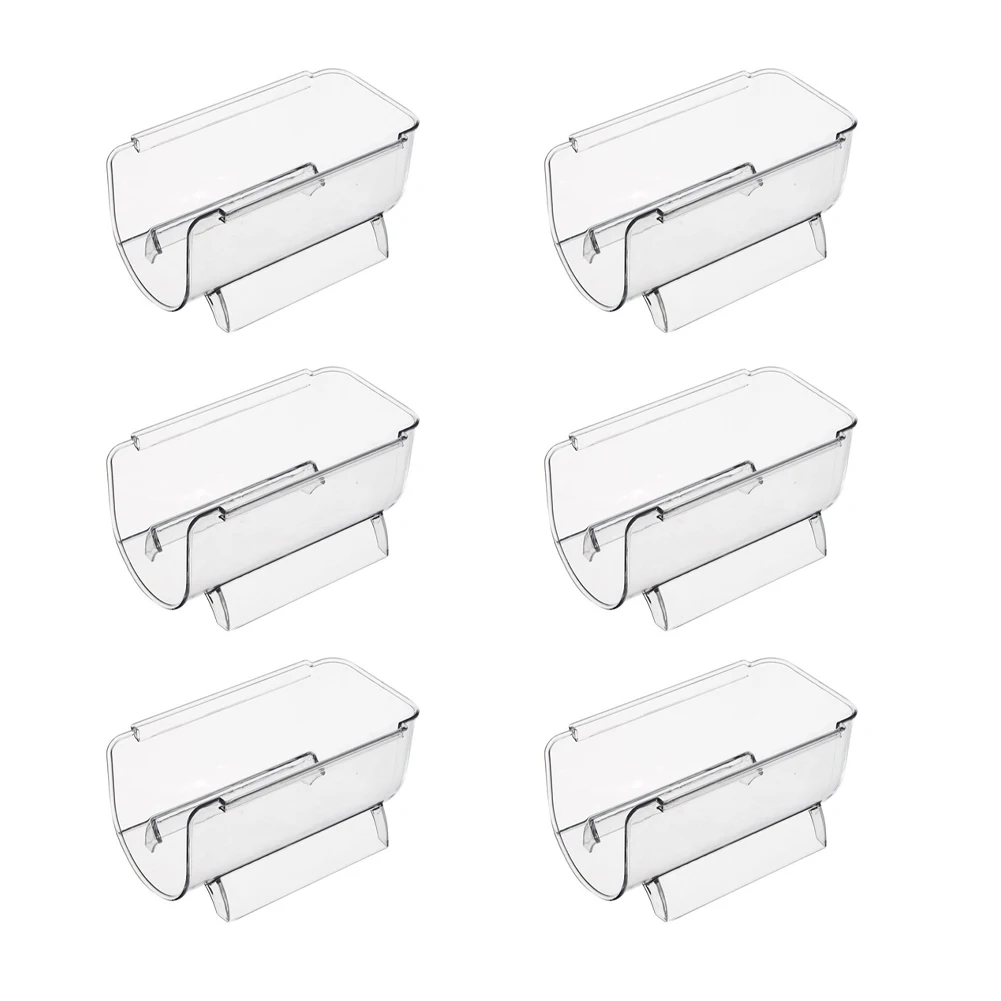 

6 шт., прозрачный пластиковый держатель для бутылок с водой