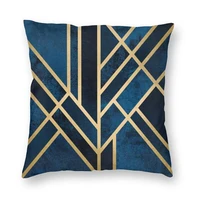 art deco double sided cushion cover 40x40 geometric print night decor for home living room