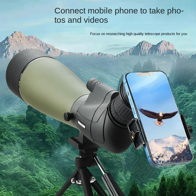 

25-75X80 Army Green Powerful Professional Long Range Birding Scope for Camping, Birds, Animals and Game Observation