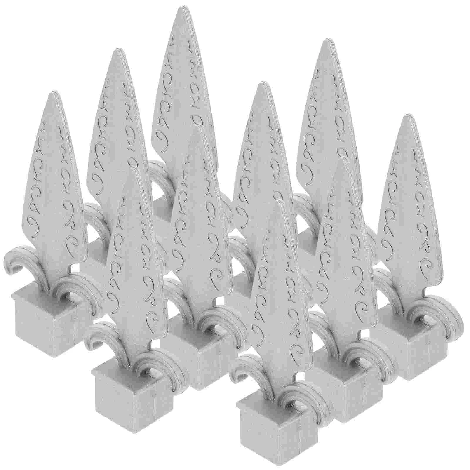 10 шт. головка забора уличный наконечник алюминиевый столб украшения копье