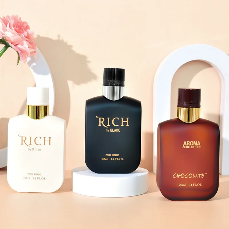 Фото Мужской одеколон, роскошные арабские духи, деревянные ноты, роза, мускус, кедр, долговечная свежесть, очаровательный парфюм с уверенным джентльменом №1