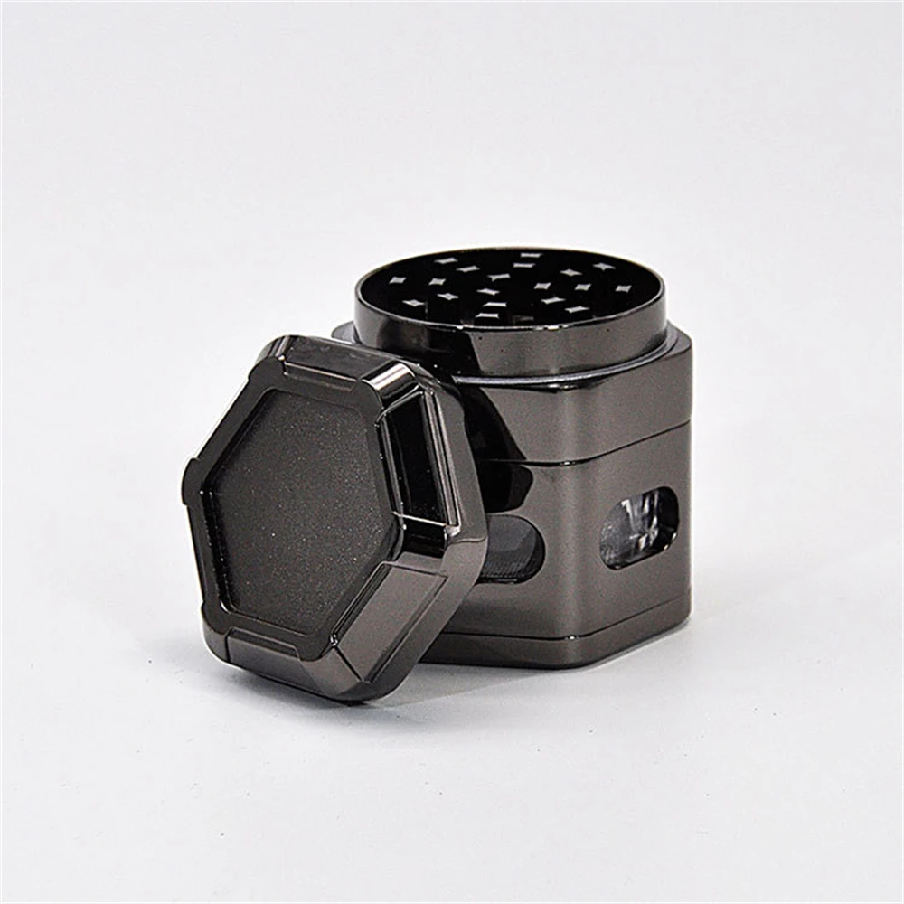 Шестигранная измельчитель для сорняков 5 слоев цинковый сплав 60 мм/2 36 дюйма | Дом