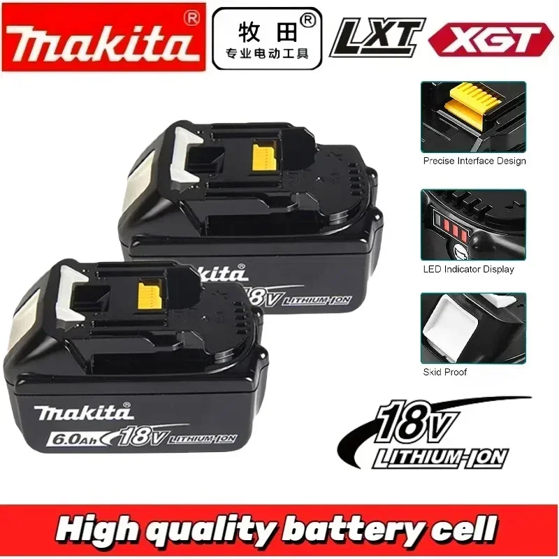 Литиевая батарея Makita 6Ah/5Ah для 18 В BL1830B BL1850B BL1860 BL1815