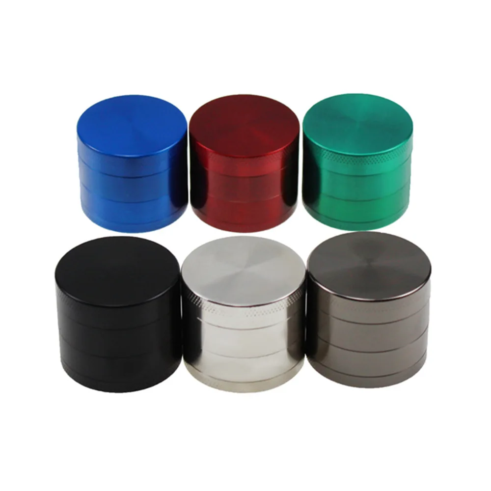 40/50mm 4-Layer Aluminum Weed Herbal Herb Tobacco Grinders Smoking Pipe Accessories Pipes Pipas Fumar |