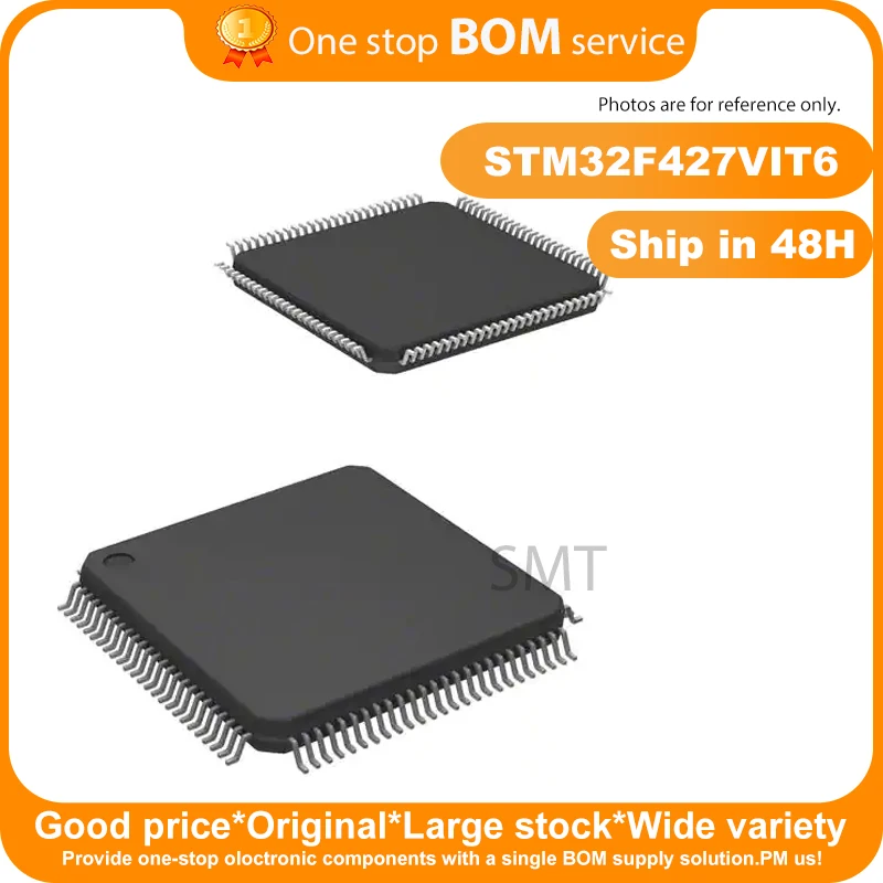 

STM32F427VIT6, New Original IC MCU 32BIT 2MB FLASH 100LQFP for STMicroelectronics ARM Microcontrollers - MCU,1pcs