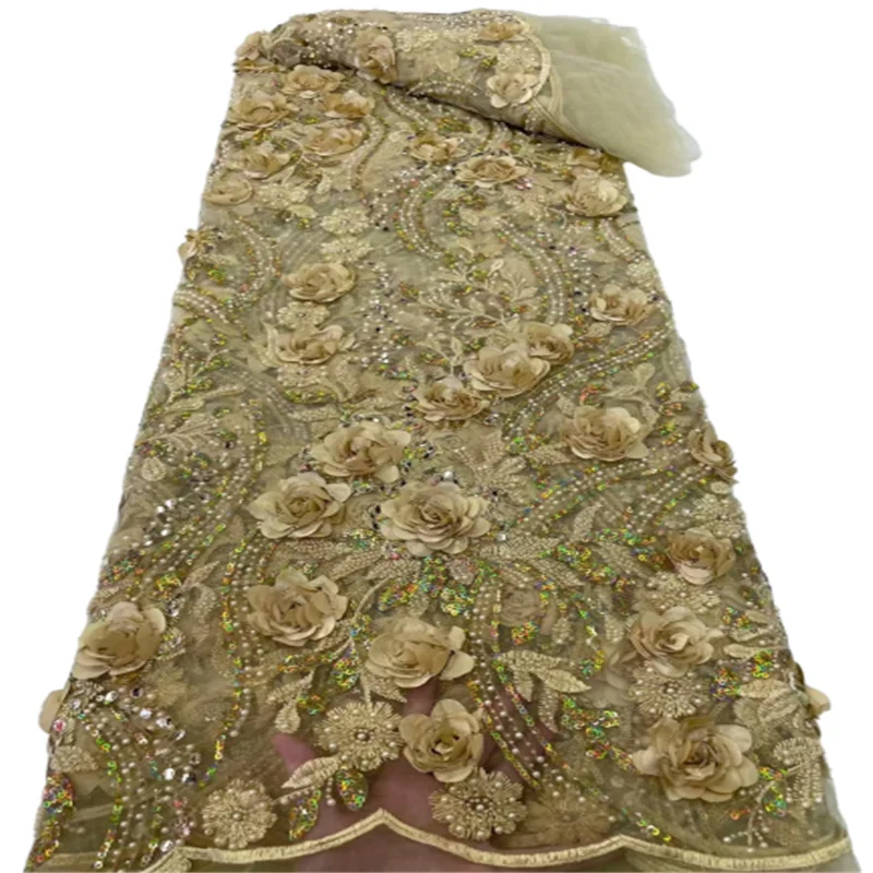 Африканская Цветочная кружевная ткань 2022 высококачественный гипюровый шнур