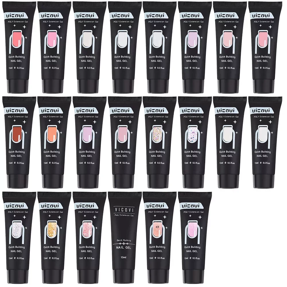 

Poly Acrylic Gel Nail Art Extension Quick Building Gum Transparent Jelly Manicure Model Coating Tools Polymer Gift#Y028#