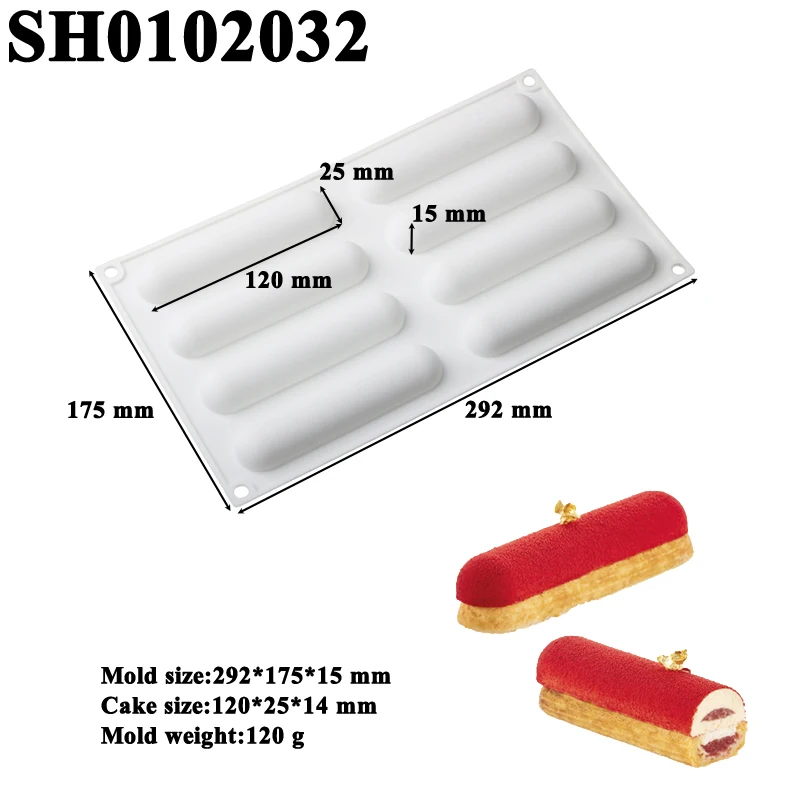 

Силиконовые формы для эклеров ШЭНХУН