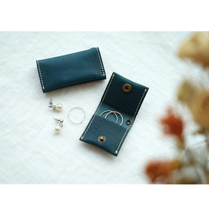 

Персонализированная кожаная сумочка для USB, USB-держатель, чехол для колец, ювелирный чехол