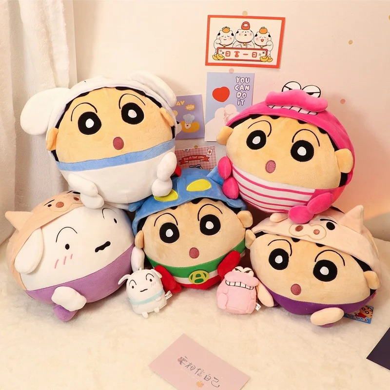 

Crayon Shin-chan Nohara Shinnosuke Cute Plush Doll Stuffed Toy Pillow Dolls Figures Soothe The Child Cute Gift for Kids Kawaii