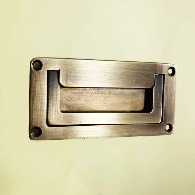 Латунные встраиваемые раздвижные ручки для дверей шкафа 2 шт. на палец ящики