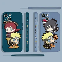 hot anime naruto love for apple iphone 13 12 mini 11 pro xs max xr x 8 7 6s se plus liquid left rope silicone phone case