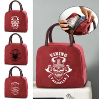 fresh cooler bags portable zipper thermal skull print lunch bags for women convenient lunch box tote school food storage bags
