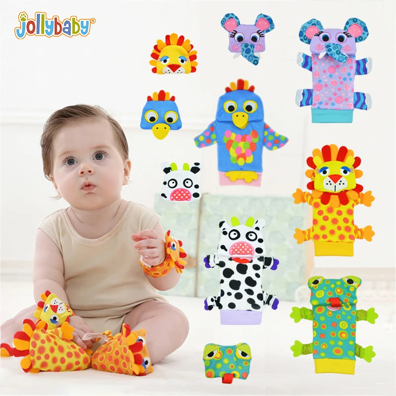 

Toddler Toy Baby 3D Wrist Rattle And Foot Finder Soft Sound Sensory Crawl Kids Toys for Boys Gift 0 Month 1 Year Free Shipping