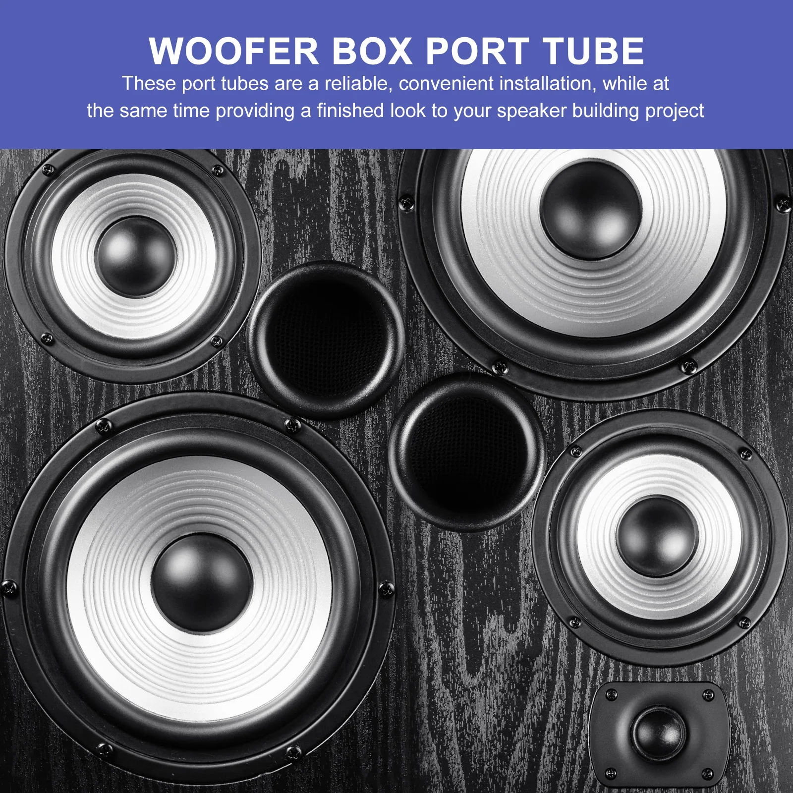 8-шт динамик динамики пилотное отверстие ABS бас рефлекторная трубка