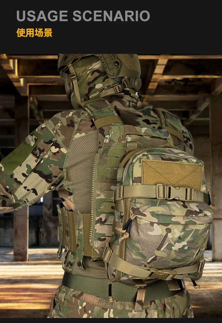 Outdoor Tactical Vest Water Bag MOLLE Accessories Bag Hunting Water Bag Backpack Sundry Camping Bag