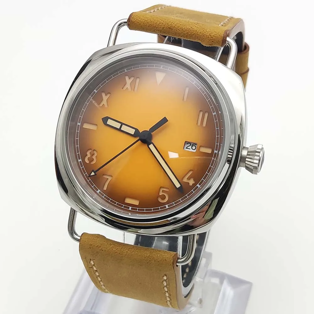 Мужские классические повседневные часы удобный кожаный ремешок корпус из