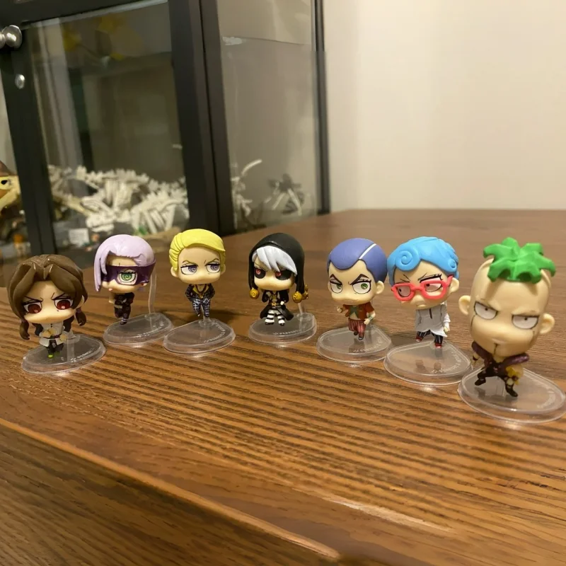 Фото Оригинальные капсульные игрушки Bandai Jojo's Bizarre Adventure Golden Wind Vol 03 Googly Eyes Chibi, коллекционные аниме-фигурки для рабочего стола №1