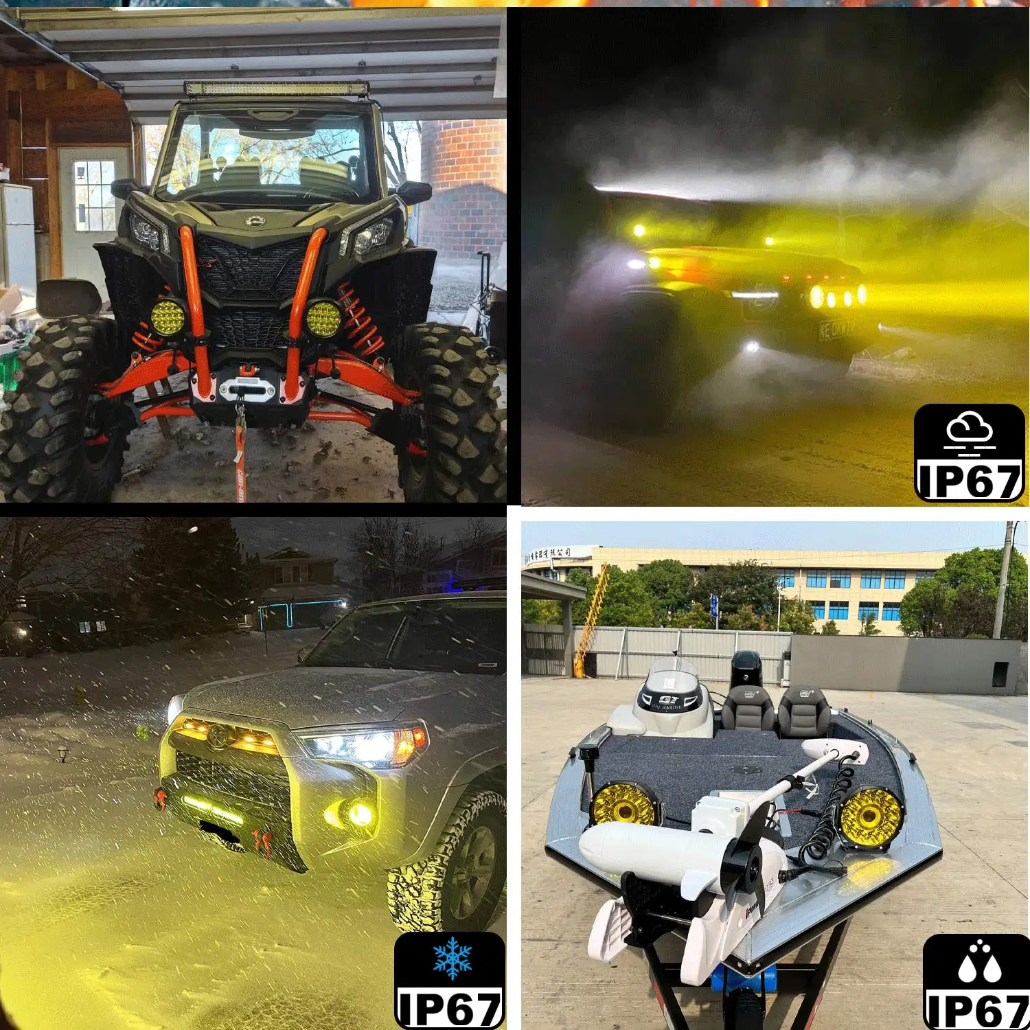 7-дюймовая штурмовая лодка 140 Вт искусственная работа супер яркий фонарь