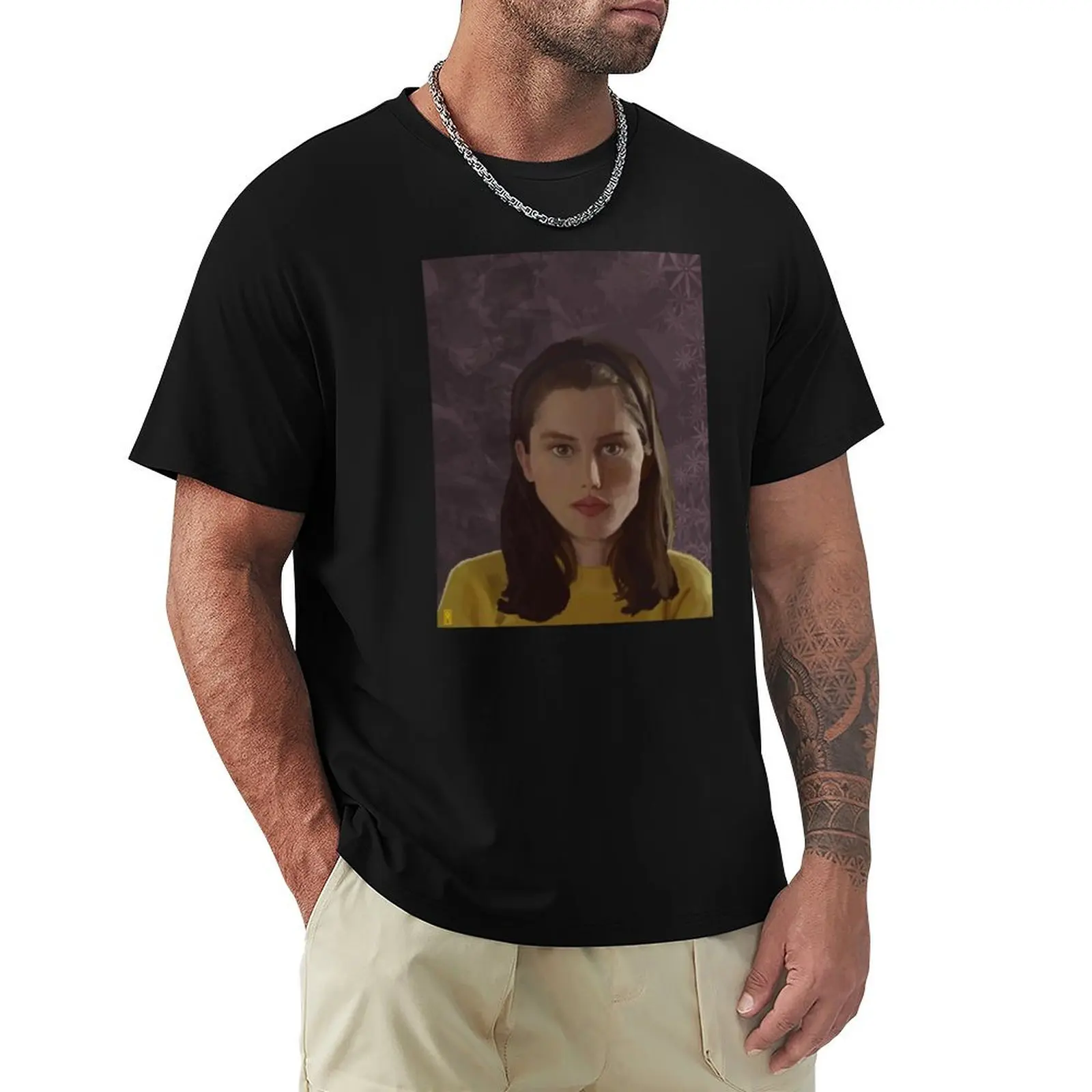 Фото Футболка Moaning Lisa Smile, рабочая повседневная футболка №1