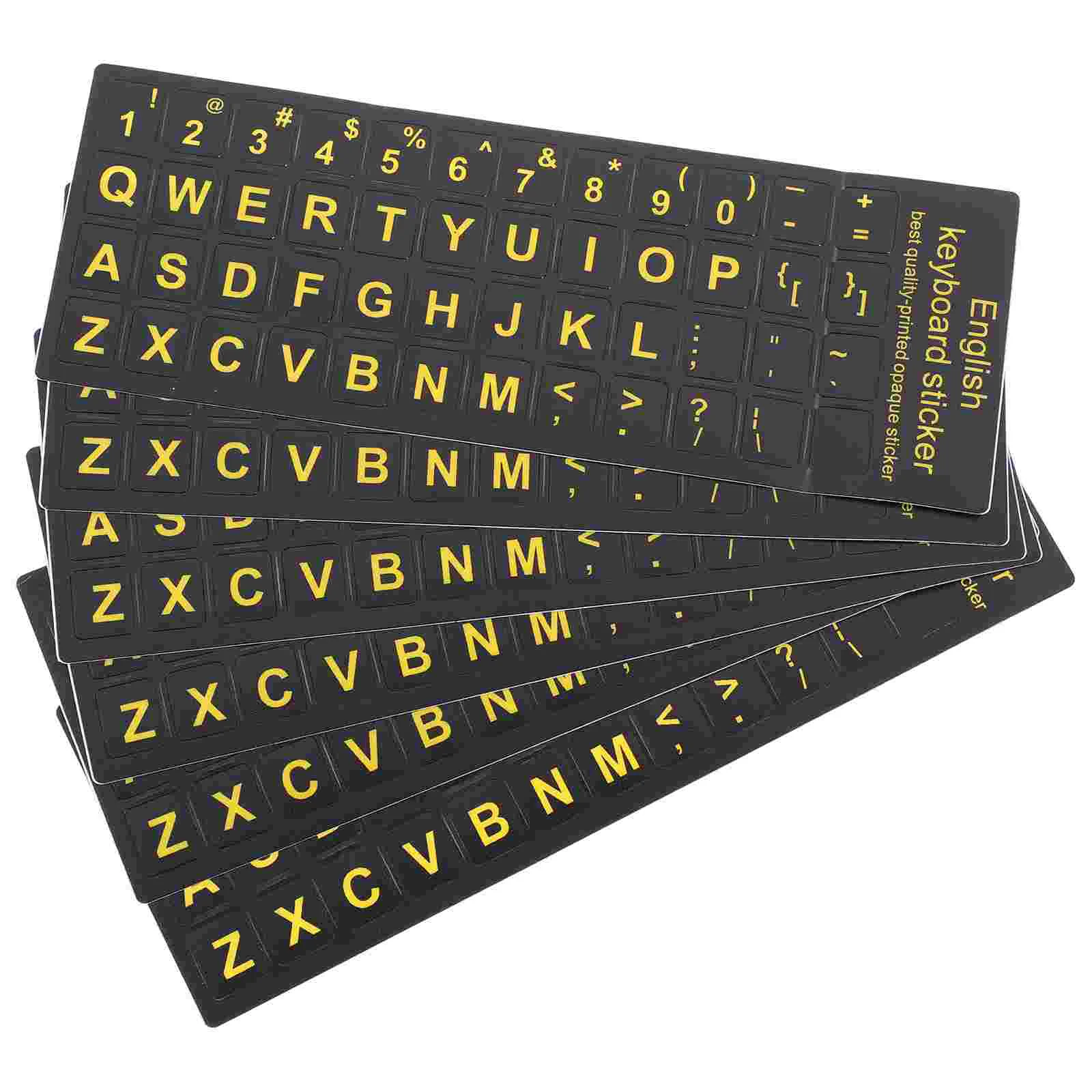 

Keyboard Sticker Laptop Stickers Letter Cover Mechanical Dark Theglow Computer Labelskin Decal Key Keycap English Decals Pc