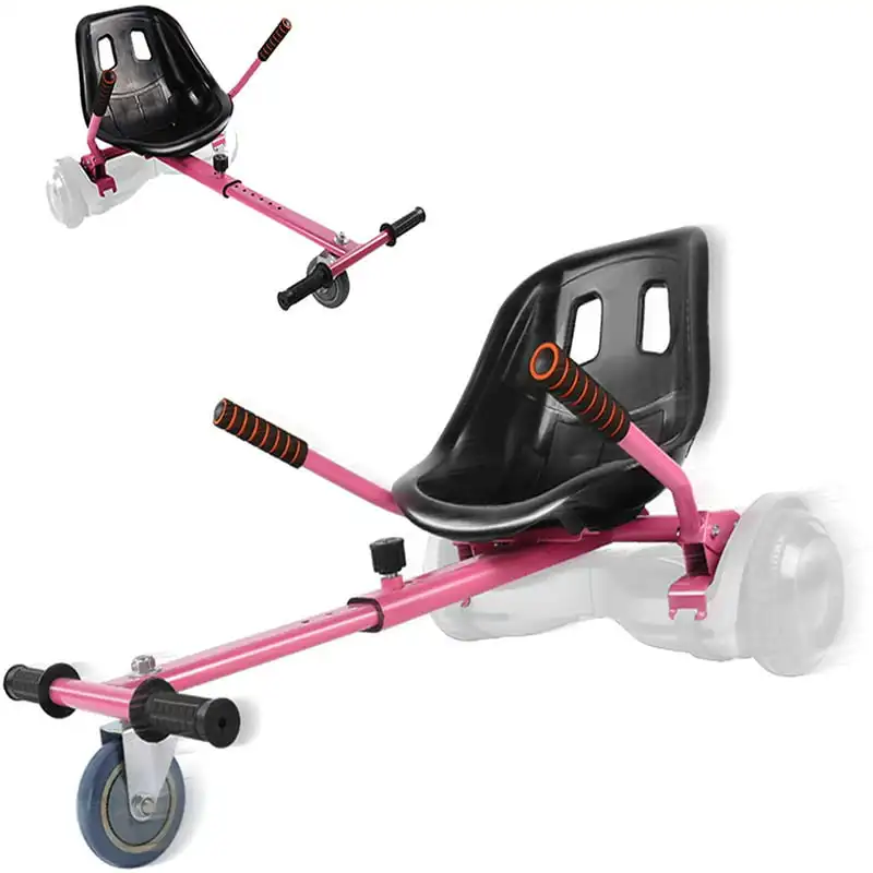 

All In One Hover Cart Attachment For Hoverboard - Transform your Hoverboard into a Go Kart with Hovercart - Pink