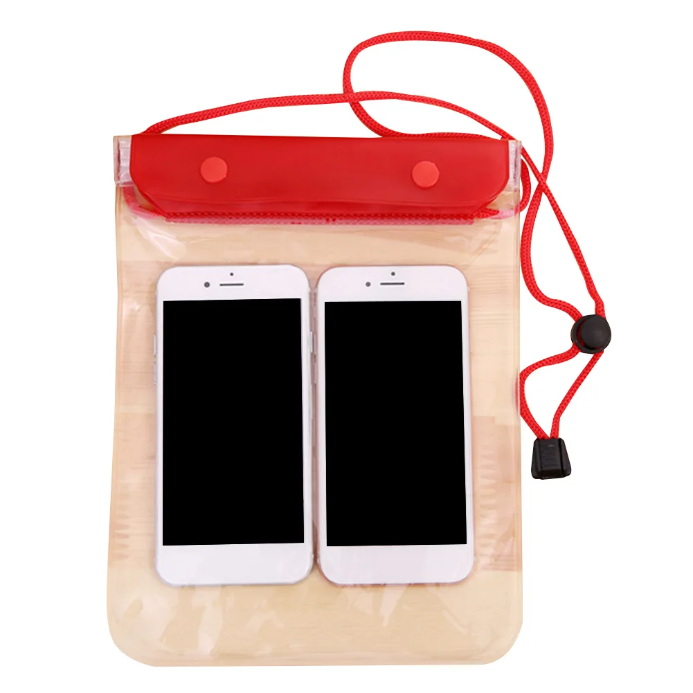 

Beach PVC Underwater Waterproof Bag With Lanyard Swimming Storage Diving Sealing Large Phone Holder Case Cover Transparent